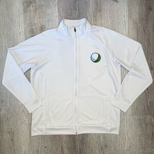 ALO Yoga Cisco/WebEx Collab Mock Neck Full Zip Event 2017 Men’s size XL White